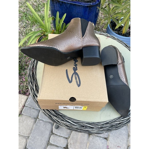 NEW! seven7footwear Madison Python Boot. Copper. Size 9. With Box & Tag. - Picture 4 of 6